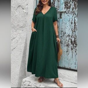 Elegant Green Maxi Dress